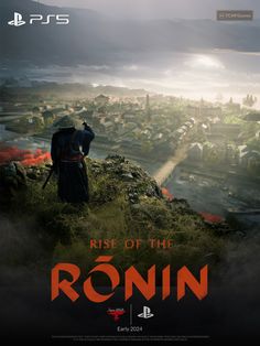 the movie poster for rise of the ronn is shown in front of a city