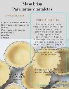 an advertisement for masa tortillas with instructions on how to make them in spanish