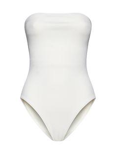 Swimwear from LidoComposition: ->polyamide, 92% Synthetic->elastane, 8% Summer Elastane Swimwear, Chic White Second-skin Swimwear, Workout Swimwear With 4-way Stretch, Seamless High Stretch Swimwear For Spring, High Stretch Seamless Swimwear For Spring, Sleek Nylon Swimwear, Sleek White Swimwear For Summer, Sleek Stretch Swimwear For Workout, Sleek Fitted Nylon Swimwear