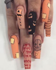 Ongles Goth, Black Halloween Nails, Cute Halloween Nails, Goth Nails, Cute Acrylic Nail Designs, Fall Acrylic Nails