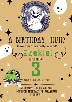 Oogie Boogie Bash Birthday Party, Nightmare Before Christmas Party Invites, Nightmare Before Christmas Birthday Invitations, Oogie Boogie Party, Oogie Boogie Birthday Party, Oogie Boogie Party Ideas, Nightmare Before Christmas 1st Birthday, Nightmare Before Christmas Invitations