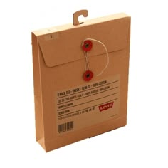 a brown box with two red buttons on it's side and a pair of scissors in the front