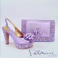 Shoes: Heels Luxury Brand: Palmeiri! Color: Lilac Style: Elegant Material: 100% Italian Leather! Heel: Blocked Heel With Platform Size: 41 It Elegant Purple Heels For Events, Elegant Purple Evening Heels, Elegant Purple Heels For Formal Occasions, Heels Luxury, Sequin Shoes, Zara Heels, White High Heels, Leopard Heels, Slip On Pumps