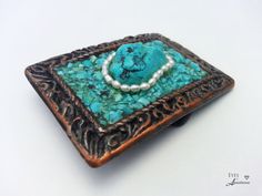 Turquoise Belt Buckle, Womens, Healing gemstone, Statement, native American Jewelry Elegant Handmade Belt Buckles As Gifts, Handmade Bohemian Belt Buckles As Gift, Turquoise Belt Buckle, Pearl Belt, Turquoise Belt, American Turquoise, American Jewelry, Native American Jewelry, Gemstone Healing