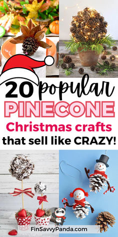 pine cone christmas crafts that sell like crazy