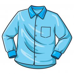 a blue button up shirt with long sleeves and a pocket on the chest, front view