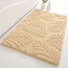 Rugs Ultra Absorbent Non-Slip Memory Foam Machine Washable Soft Velvet Bath Mats Easier To Dry For Bathroom Floor Feature: Quantity: 1Pcs Colour:Khaki Material:Flock Product size:40x60cm/15.74x23.62in Package size:25x18x8cm/9.84x7.08x3.14in Net weight:230g/0.50lb Gross weight:230g/0.50lb Descrition: COZY MEMORY FOAMThe bathroom rug is filled with soft and comfortable polyurethane memory foam and outer material is super soft and cozy coral velvet feel microfiber.The rectangular shape fits perfectly in front of your tub or shower, while the memory foam gently contours to your feet to deliver ultimate comfort each time you step out of your tub or shower. just like walking on the soft clouds. ULTRA ABSORBENT:The memory foam is designed to the shape of you, but the microfiber is ultra absorbent Beige Bathroom Rug, Large Bathroom Rug, Extra Large Bathroom, Coral Bathroom, Bathroom Floor Mats, Large Bathroom Rugs, Foam Machine, Small Bathroom Rug, Cream Bathroom