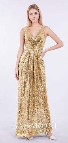 It's a sparkling and dazzling color, the golden color is really a good shade and a wonderful compliment for your friends, your bridesmaids should also be happy. As they are your best friends, they should also be like a glittering queen in your big day. #babaroni #bridesmaid #bridesmaids #wedding #weddings #party #prom #halter #prom2019 #fashion #sequins #scoop #illusion #strapless #sweetheart #gold Gold Beach Dress, Sequin Long Dress, Gold Beach, Gowns Of Elegance, Mom Dress, Gold Sparkle, Golden Color, Gold Dress, Beach Dress