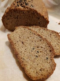 two slices of bread sitting on top of a table