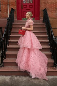 Vday Outfit, Blair Eadie, Red Outfits, Atlantic Pacific, Fashion Sites, Jenny Packham, Ruffled Collar, Valentine's Day Outfit, Heart Dress