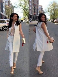 Long Vest Outfit, Super Outfit, Summer Work Outfits, Elegante Casual, Casual Cardigans, Work Outfits Women, Work Attire