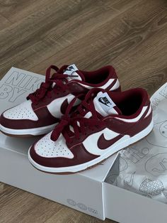 Nike Dunk Low Women, Dunk Low Women, Red Nike Shoes, Nike Fashion Shoes, All Nike Shoes, Team Red