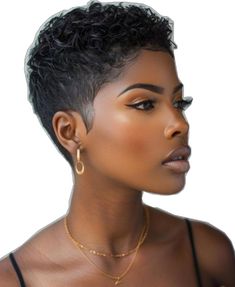 Black Women Natural Short Hairstyles, Curly Pixie Cuts Black Women, Short Hairstyles Black Women, African Haircut, Relaxed Hairstyles, Messy Pixie Haircut, Pompadour Style, Short Relaxed Hairstyles, Aquarium Lamp