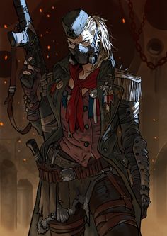 ZOE MORCEAU by Marko-Djurdjevic Marko Djurdjevic, Post Apocalyptic Costume, Post Apocalyptic Art, Fallout Art, Punk Art, Cyberpunk Character, Post Apocalypse, Cyberpunk Art, Fantastic Art