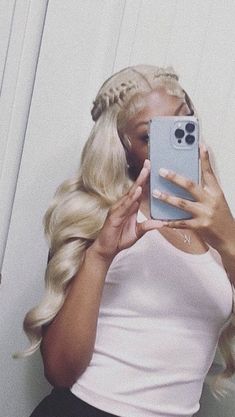 Two Braids On Wig, Lace Front Aesthetic, Ash Blonde Hairstyles For Black Women, Lace Front Prom Hairstyles, 18th Birthday Hairstyle Ideas, Crown Wig Hairstyles, Pin Up Wig Hairstyles, Cute Hairstyles Wigs, Styling Wigs Black Women