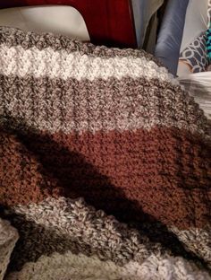 the blanket is made up and ready to be used as a comforter or throw