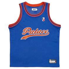 Palace Skateboards Mvp Vest Navy Blue Basketball Jersey Men’s Size Xl Summer 2023. Poly Mesh Jersey. Contrast Striped Ribbing. Woven Label On Hem. P Badge On Chest. Padded Satin Front Embroidery. Brand New With Tags. 100% Authentic Guaranteed. Fast And Free Shipping Blue Breathable Top For Streetwear, Throwback Blue Sports Tops, Throwback Blue Tops With Letter Print, Throwback Blue Top With Letter Print, Blue Throwback Tops With Letter Print, Blue Basketball Jersey, Ronaldo Jersey, Carhartt Double Knee Pants, Armani Shirts