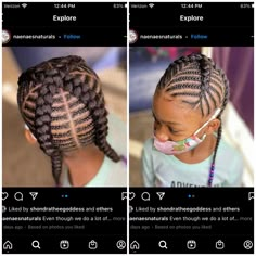 Pj Hairstyles, Loki Hairstyle, Banana Braids, Children Braids, Braids Hairstyles Cornrows, Toddlers Hairstyles, Girls Braided Hairstyles Kids, Amanda Khamkaew, Hairstyles Cornrows