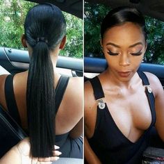 Blunt pony!!! Low Ponytail Hairstyles, Birthday Hair, Braids Hairstyles, Manado, Hair Dos, Ponytail Hairstyles