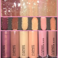 Nude Lipgloss, Mac Lipgloss, Best Mac Makeup, Lipgloss Swatches, Mac Lipglass, Lip Gloss Collection, Makeup Stuff, Fancy Makeup, Makeup To Buy