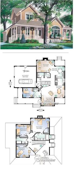 two story house plans with an open floor plan