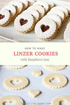 how to make linzer cookies with raspberry jam on the top and bottom