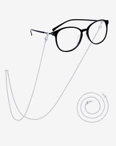 #Variant_White Gold Eye Glass Chain, Fashion Airport, Jewelry Materials, Eye Glass, Home Again, Glasses Chain, Sunglasses & Glasses, Pearl Chain, Long Chain