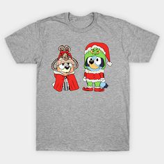 Celebrate Christmas with Bluey! This design features Bluey and his family in a fun holiday setting, perfect for spreading cheer. -- Choose from our vast selection of Crewneck and V-Neck T-Shirts to match with your favorite design to make the perfect graphic T-Shirt. Pick your favorite: Classic, Boxy, Tri-Blend, V-Neck, or Premium. Customize your color! For men and women. Christmas T Shirt Design, Christmas Movies, Christmas Tshirts, Bingo, Christmas Shirts, Holiday Fun, V Neck T Shirt, Tshirt Designs, Christmas