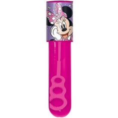 a pink toothbrush with minnie mouse on it