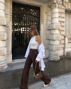 School Looks, Brown Pants, Mode Inspo