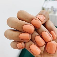 Peach Nails, Coral Nails, Fashion Everyday, Manicure Inspiration, Stylish Nails Designs, Be Encouraged, Hair Skin Nails, Manicure And Pedicure