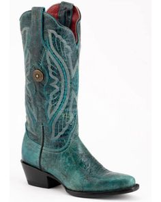 Snip toe Pull tabs Fitted Snip Toe Boots With Heel Tab, Fitted Green Snip Toe Boots, Western Embroidery, Womens Cowgirl Boots, Heel Caps, American West, Get Directions, Rubber Heels, Boots For Sale