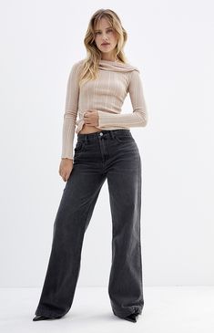 Keep things casual and on-trend this season with the Lena Black Low Rise Super Baggy Jeans from PacSun. Offered with a subtle flare and a slouchy baggy fit, these classic low-rise jeans take your next look to a whole new level. They're made with sustainably sourced cotton for an eco-friendly update.


	Model is wearing a size 26
	Model measurements: 5’7” height, 32” bust, 23” waist, 34” hip


Learn more about PacSun eco items Twenties Outfit, Dark Wash Baggy High Rise Flare Jeans, Cheap Baggy Washed Black Jeans, Harmony Clothes, Black Low Rise Flare Jeans, Super Baggy Jeans, Baggy Low Rise Jeans Free People, Pacsun Low Rise Baggy Jeans, Black Baggy Jeans