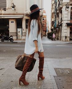 Loose Shirt Dress, Bohol, Winter Trends, 가을 패션, Outfit Casual, Fall Winter Outfits