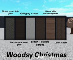 the different types of doors are shown in this graphic above text that reads, woodsy christmas