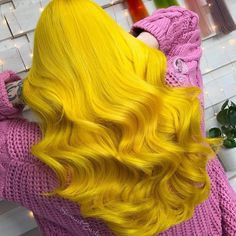 Bright Yellow Hair, Short Bob Hair Styles, Bob Hair Styles, Spring Forward, Ray Of Sunshine, Yellow Hair, Beauty Dress, Undercut Hairstyles