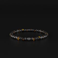 Embrace your journey to self-improvement with the Seekers Spacer Bracelet. This 6mm accessory is more than a stylish piece; it's a symbol of your commitment to personal growth and spiritual enlightenment. With its sophisticated design, the bracelet is a constant reminder to strive for your best self. Perfect for any occasion, it's not just an accessory, but a wearable inspiration for a better you. All our stones are chosen by hand to satisfy AAA quality standards. They are natural stones and the The Seekers, A Better You, Gold Vermeil Jewelry, Protective Style, Tiger Eye Bracelet, Onyx Bracelet, Spiritual Enlightenment, Your Best Self, Mens Beaded Bracelets