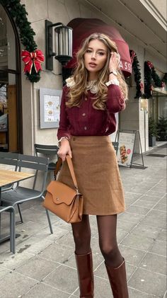 Mode Style Anglais, Christmas Attire, Estilo Preppy, Trendy Fall Outfits, Cute Winter Outfits, 가을 패션, Fall Looks, Office Outfits, Outfits Casuales