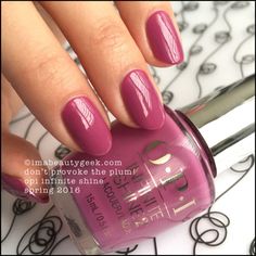 Opi Nail Polish Colors, Opi Gel Nails, Nails Opi, Opi Infinite Shine, Nail Art Designs Summer, Fancy Nails