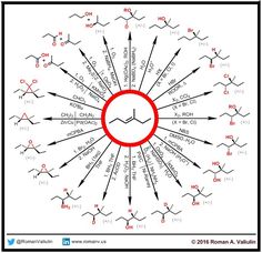 the diagram shows how many different types of chemical bonds are arranged in a circle with arrows pointing