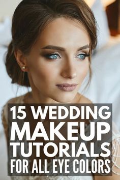 Classic Wedding Makeup, All Eye Colors, Wedding Makeup For Blue Eyes, Classic Makeup Looks, Diy Wedding Makeup, Wedding Makeup For Brunettes, Wedding Eyes, Wedding Hairstyles And Makeup, Romantic Makeup