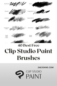 40 Best Free Brushes - Clip Studio Paint Brushes Digital Art, Soft Brushes Clip Studio Paint, Digital Art Beginner Clip Studio Paint, Texture Brush Clip Studio Paint, Best Clip Studio Brushes, Studio Clip Paint, Clip Studio Art Brushes, Clipstudio Paint Brushes Free, Digital Art Clip Studio Paint