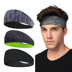 the headbands are designed to look like they have been worn by men in different colors