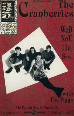 the cranberries concert poster