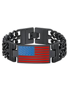 PRICES MAY VARY. 【Cuban Link Bracelet for Men】Stylish Cuban link design, this bracelet is not only fashionable but also comfortable to wear throughout the day. 【American Flag Bracelet】Show off your American pride with the eye-catching US flag design on the bracelet, making it a perfect accessory for any patriotic occasion. 【Durable Stainless Steel Bracelet】Crafted from 316L stainless steel, this bracelet is sturdy. Length: 8.26 inches 【Mens Bracelets】Can be worn on various occasions, casual or f American Flag Bracelet, Teen Girl Jewelry, Flag Bracelet, Bible Verse Bracelet, Cuban Link Bracelet, Memorial Bracelet, Sports Jewelry, Bridesmaid Gifts Jewelry, Link Chain Bracelet