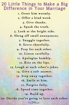 FREE Printable: 20 Little Things to Make a Big Difference in your Marriage - Club31Women 546 86 Camerann Johnson The Johnsons Pin it Send Like Learn more at greatesttreasure.blogspot.com greatesttreasure.blogspot.com Helpful Bible Verses for Panic Attacks and Anxiety. Cast your cares on the LORD, Do not be anxious about anything, Jeremiah 29:11, Proverbs 3:5, The LORD is my strength, 1701 429 2 Karisa Shaffer Christian Karisa Shaffer :) Under 50 Wedding Guests, Husband Manifestation, Relationship Restoration, Relationship Repair, Scrapbook Quotes, Relationship Help, Things To Make