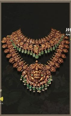 Latest Necklace Design, Indian Gold Necklace Designs, Wedding Jewellery Designs, Indian Wedding Jewelry Sets, Temple Jewelry Necklace, Gold Temple Jewellery, Antique Necklaces Design, Gold Bridal Necklace, Online Gold Jewellery