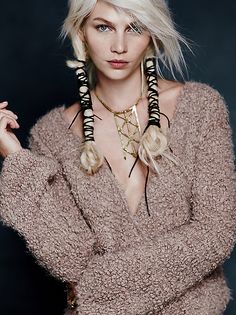 Wrapped braids. Estilo Hippy, Free People Clothing, Hair Wraps, Wrap Around, Hair Inspiration, Blonde Hair