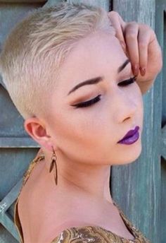 Pin on Short hair & buzz cuts Buzzed Hair Women, Short Hairstyles Over 50, Shaved Hair Designs