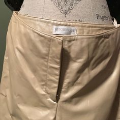 Beautiful Designer 100% Fully Lined Leather Pants. Bnwot, Size 14, Zipper Front And Hook Enclosure. These Are A Size 14. The Price Is A Steal For These Designer Leather Pants. Elegant Beige Leather Bottoms, Leather Design, Beige Color, Front Zipper, Boot Cut, Pant Jumpsuit, Leather Pants, The 100, Pants For Women